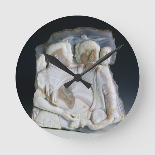 Cosimoをde Medici (1519-74年)および彼の描写するカメオ ラウンド壁時計 (正面)