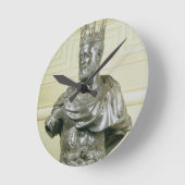 Cosimo I de Medici (1519-74年の) c.15のポートレートのバスト ラウンド壁時計 (傾斜)