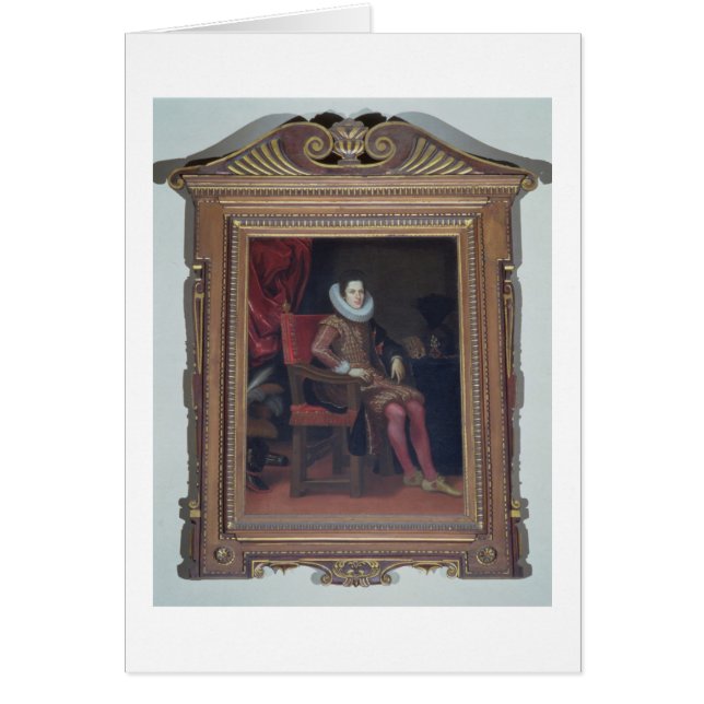 Cosimo IIのde'Medici (1590-1621年)のポートレート(油o (正面)