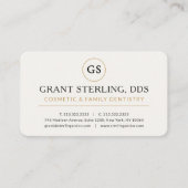 Cosmetic Dentist Dentistry Professional 名刺 (正面)