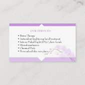 Cosmetic, SPA & make up studio business card 名刺 (裏面)