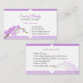 Cosmetic, SPA & make up studio business card 名刺 (正面/裏面)