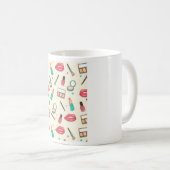 Cosmetics Pattern コーヒーマグカップ (正面右)