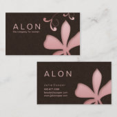 Cosmetoligstの名刺の花の美容院 名刺 (正面/裏面)