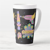 Cosmic 90sスタイルアイコン カフェラテマグ (右アングル)