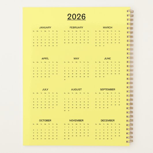 Cosmic Abstract Cat Dreamscape プランナー手帳 (裏面)