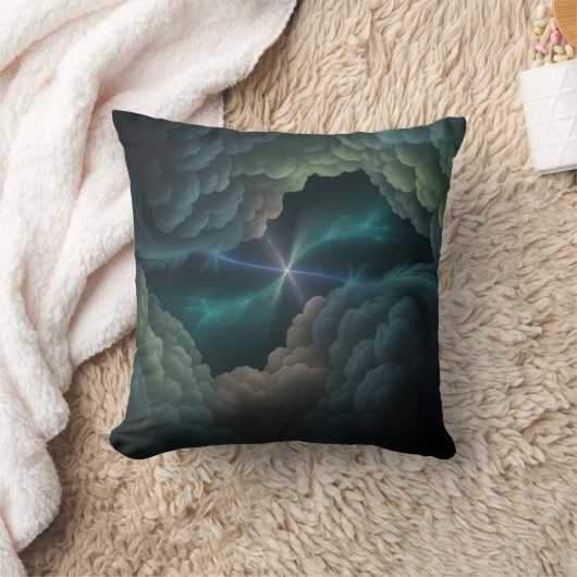 Cosmic Abstract Throw Pillow クッション (ブランケット)