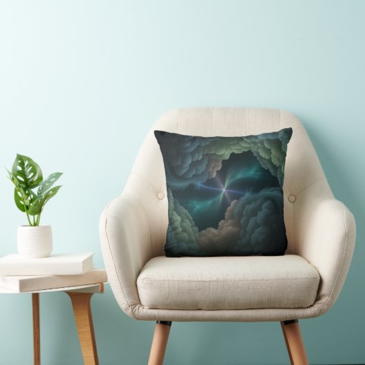 Cosmic Abstract Throw Pillow クッション (椅子)