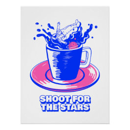 Cosmic Adventure Space Art | Astronaut Brew ポスター