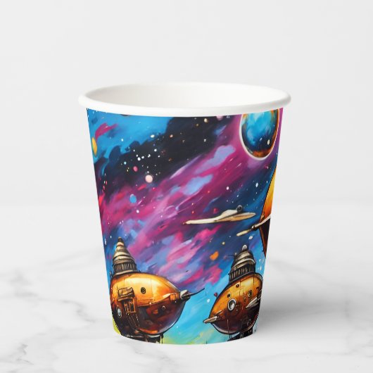 Cosmic Airship 紙コップ (正面)