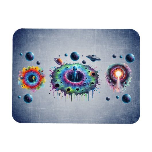 Cosmic Alien Worlds マグネット (横)