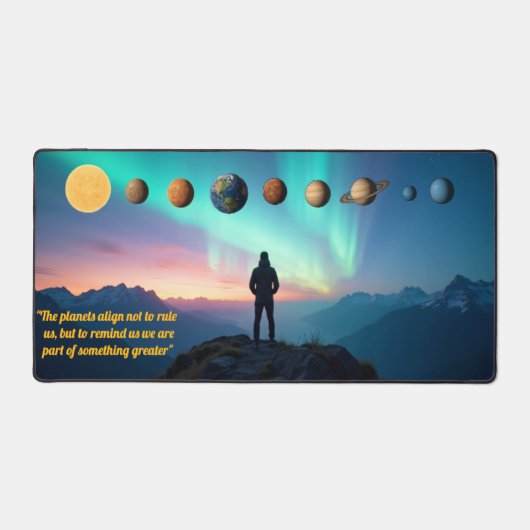 Cosmic Alignment Desk Mat – 惑星&目的 デスクマット (正面)