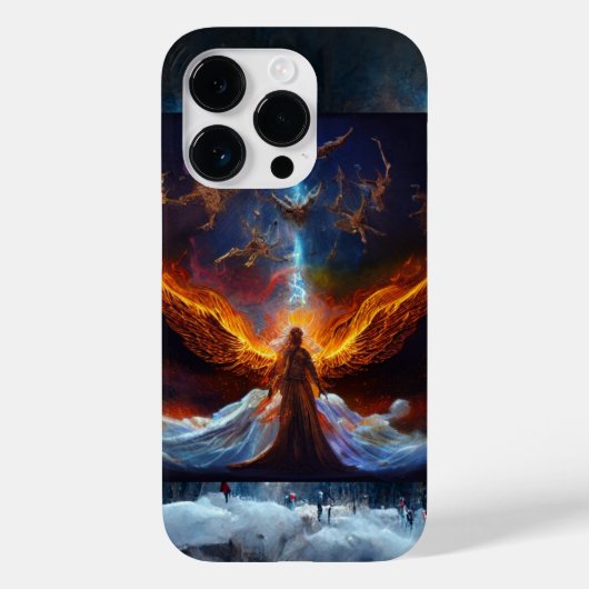 Cosmic Angel_Digital Art Iphoneケース Case-Mate iPhoneケース (裏面)
