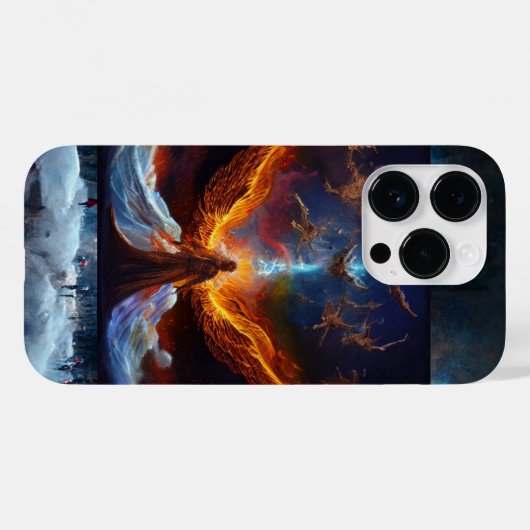 Cosmic Angel_Digital Art Iphoneケース Case-Mate iPhoneケース (裏面 (横))