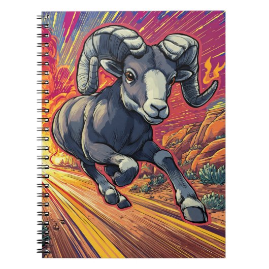 Cosmic Aries Ram Notebook ノートブック (正面)