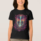 Cosmic Astronaut Galaxy Space Exploration Adventur トライブレンドＴシャツ (正面)