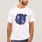 Cosmic Astronaut T-Shirt | Surreal Galaxy Space  Tシャツ (正面)