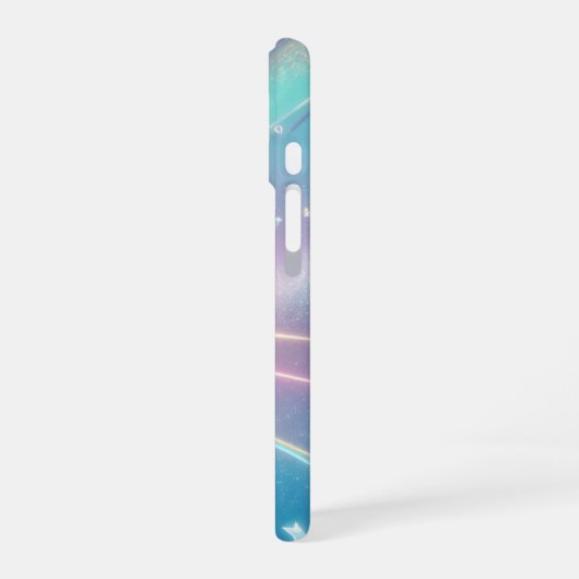 Cosmic Aurora Ribbon Phone Case iPhone 16ケース (左側面)