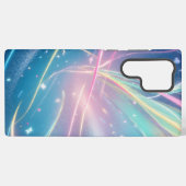 Cosmic Aurora ribbon Phone Case Samsung Galaxyケース (裏面横)