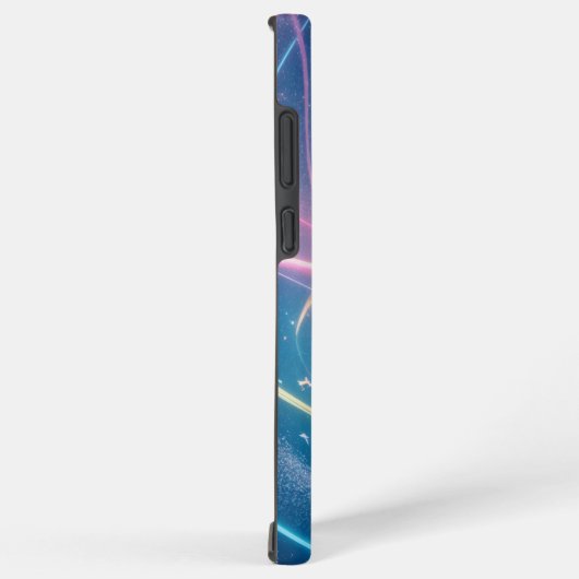 Cosmic Aurora ribbon Phone Case Samsung Galaxyケース (右側面)