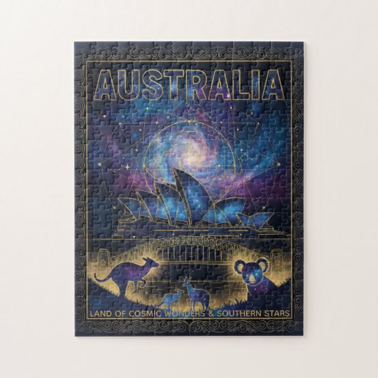 Cosmic Australia Sydney Celestial Art ジグソーパズル (縦)