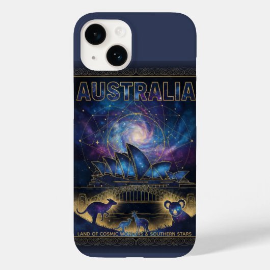 Cosmic Australia Sydney Celestial Art Case-Mate iPhoneケース (裏面)