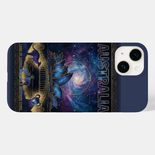 Cosmic Australia Sydney Celestial Art Case-Mate iPhoneケース (裏面 (横))