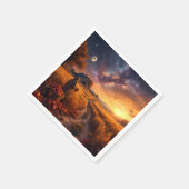 Cosmic Autumn Harvest Leggings Tights スタンダードカクテルナプキン (角)