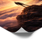 Cosmic Awakening Above the Clouds Poster ポスター (角)