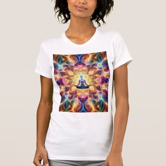 Cosmic Awakening — Psychedelic Meditation Energy Tシャツ (正面)