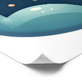 Cosmic Axolotl Galactic Space Adventure Kawaii Sti ポスター (角)