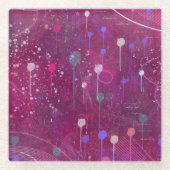 Cosmic Berry Picking: Abstract Art ガラスコースター (正面)