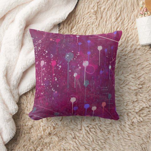 Cosmic Berry Picking: Abstract Art クッション (ブランケット)