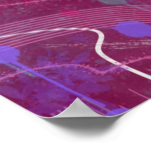 Cosmic Berry Picking: Abstract Art ポスター (角)