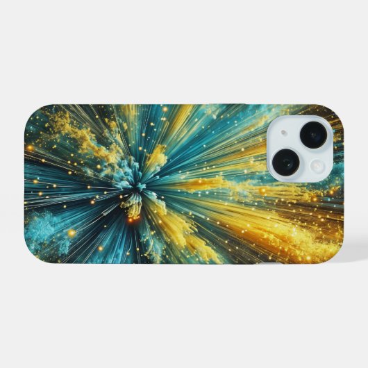 Cosmic blast iPhone 15ケース (裏面横)