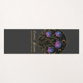 Cosmic Blooms – Celestial Floral Mandala flowers ヨガマット (正面(横))