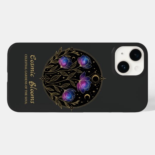 Cosmic Blooms – Celestial Floral Mandala flowers Case-Mate iPhoneケース (裏面 (横))
