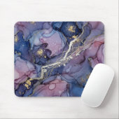 Cosmic Blue & Purple Ink Mousepad マウスパッド (マウス)