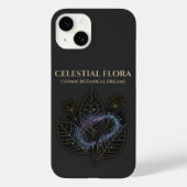 Cosmic Botanical Shadows & Starry Plant Outlines Case-Mate iPhoneケース (裏面)