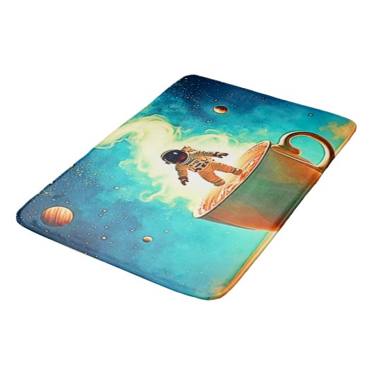 Cosmic Brew: Astronaut's Coffee Dream バスマット (アングル)