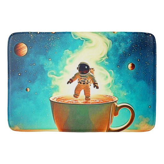 Cosmic Brew: Astronaut's Coffee Dream バスマット (正面)