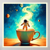 Cosmic Brew: Astronaut's Coffee Dream ポスター (正面)