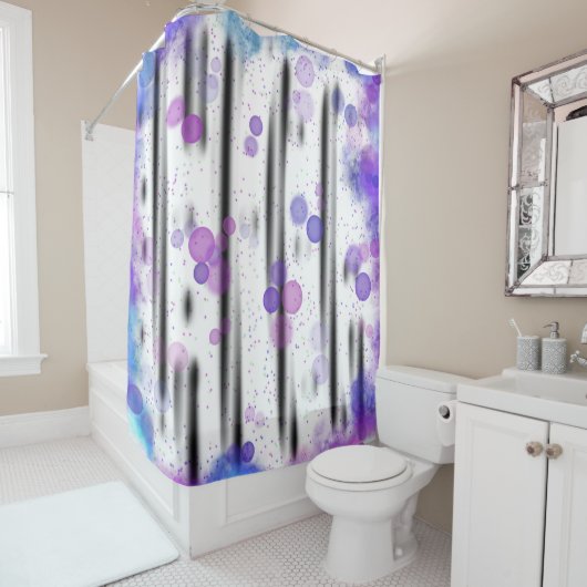 Cosmic Bubble Flow シャワーカーテン (インサイチュ)