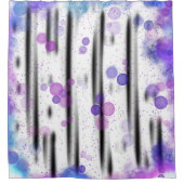 Cosmic Bubble Flow シャワーカーテン (正面)