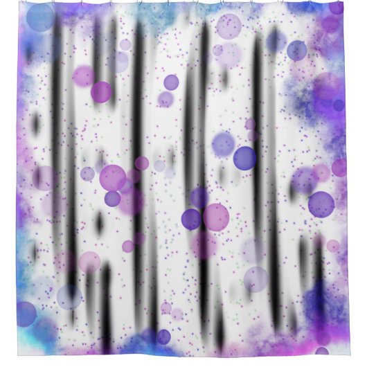 Cosmic Bubble Flow シャワーカーテン (正面)