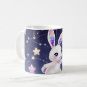 Cosmic Bunny Mug – Celestial Rabbit コーヒーマグカップ (正面左)
