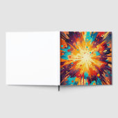 Cosmic Burst Abstract Splatter Art ゲストブック (全面)