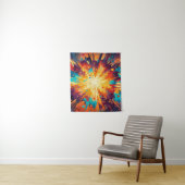 Cosmic Burst Abstract Splatter Art タペストリー (インサイチュ)