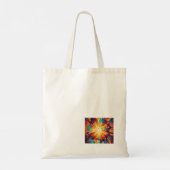 Cosmic Burst Abstract Splatter Art トートバッグ (裏面)