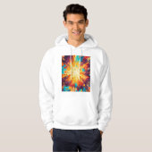Cosmic Burst Abstract Splatter Art パーカ (正面フル)